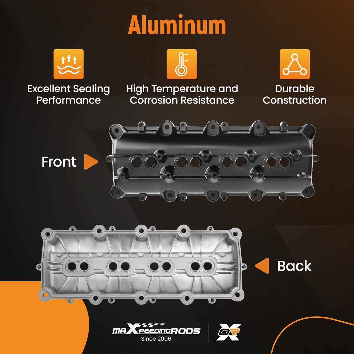 Upgrade Aluminum Valve Cover compatible For Dodge Challenger Charger Durango 5.7L 2009-2021