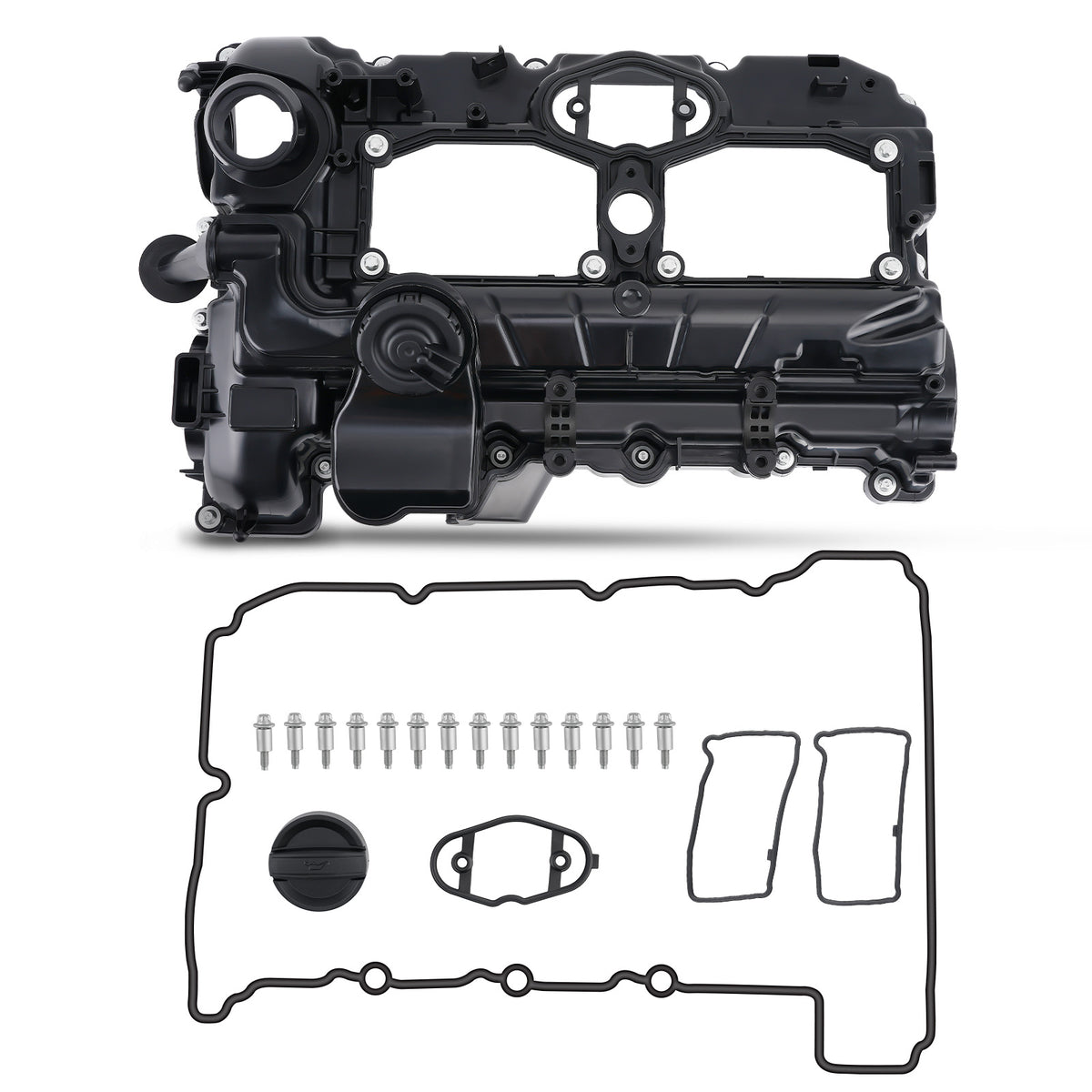 Engine Valve Cover w/ Gasket Bolts compatible For BMW N26 228i 328i 428i 2.0L 2012-2016