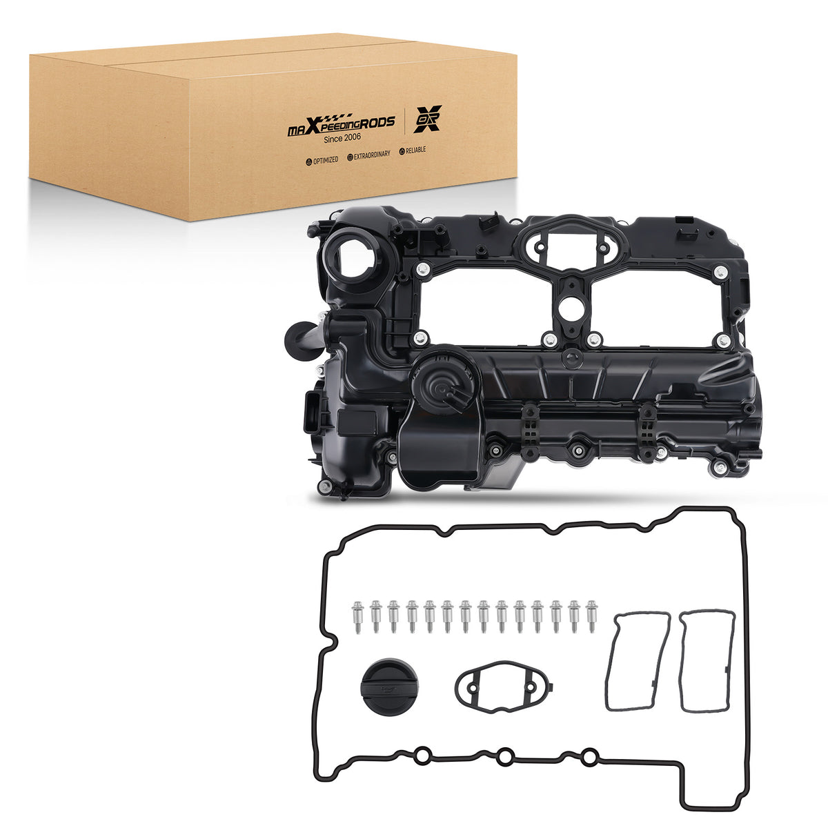 Engine Valve Cover w/ Gasket Bolts compatible For BMW N26 228i 328i 428i 2.0L 2012-2016