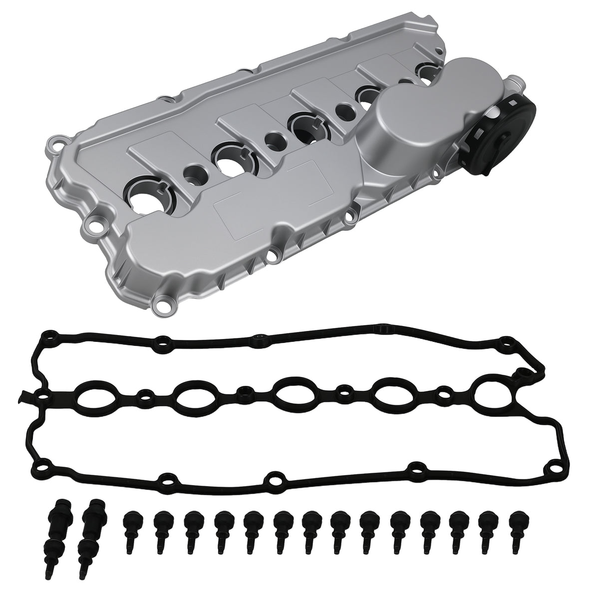 Engine Valve Cover compatible For VW Jetta compatible For Golf Passat Beetle Rabbit 06-14 2.5L