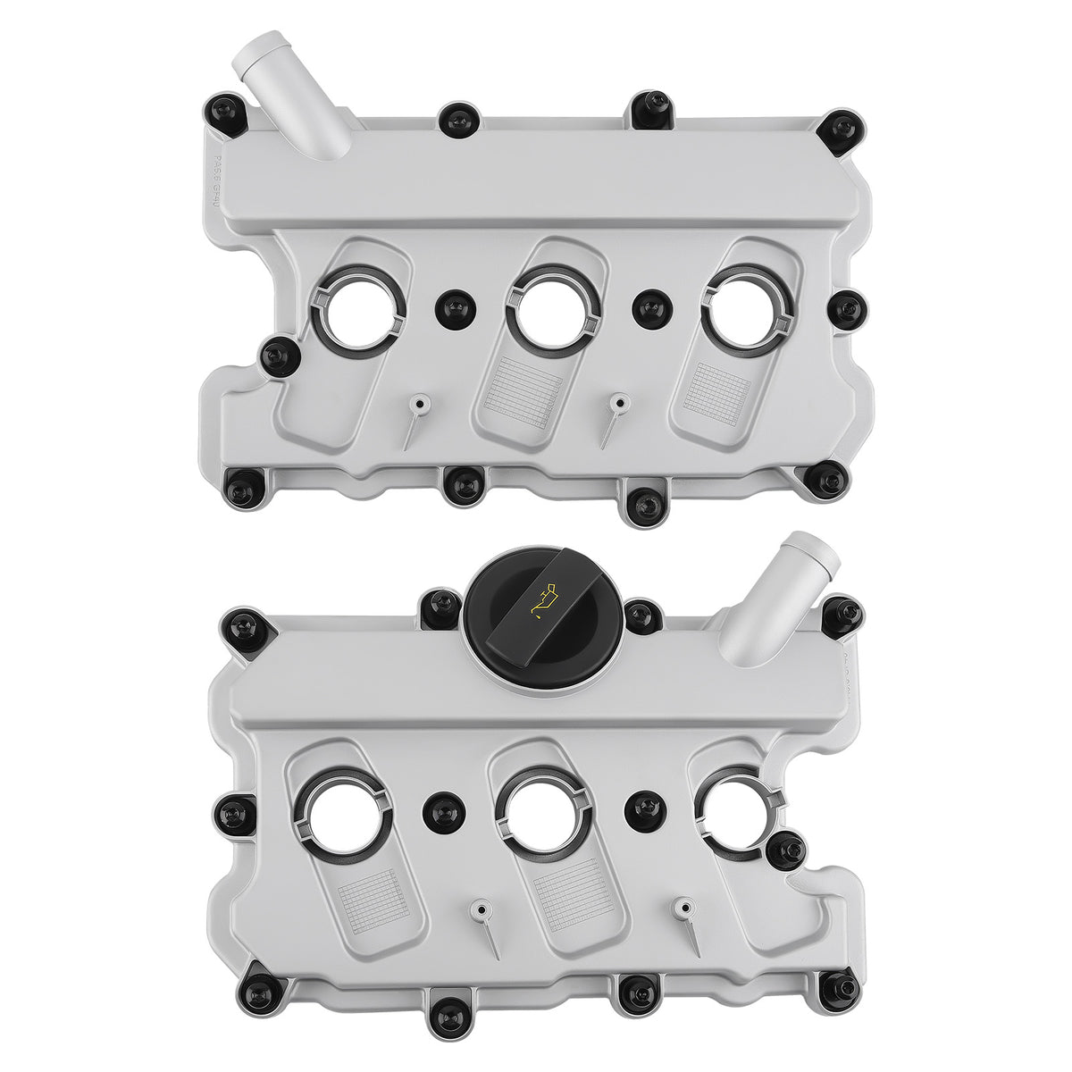 Plastic Valve Cover w/Gasket Gasket compatible For Audi A4 A5 A6 Quattro compatible For VW Touareg V6 3.0L