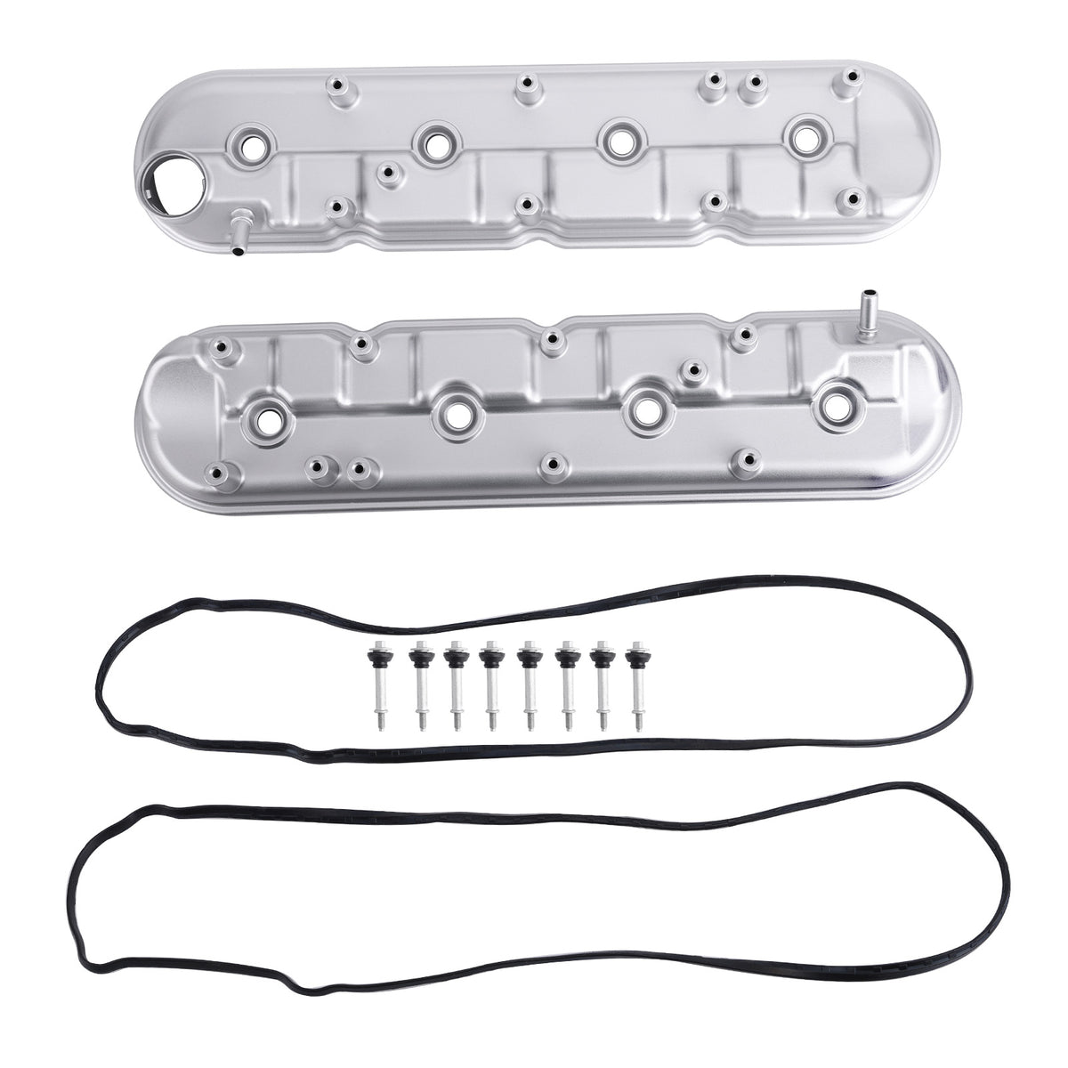 Upgraded Aluminum Valve Cover Set compatible For Chevrolet Corvette ZR1 6.2L compatible For V8 2009-2013