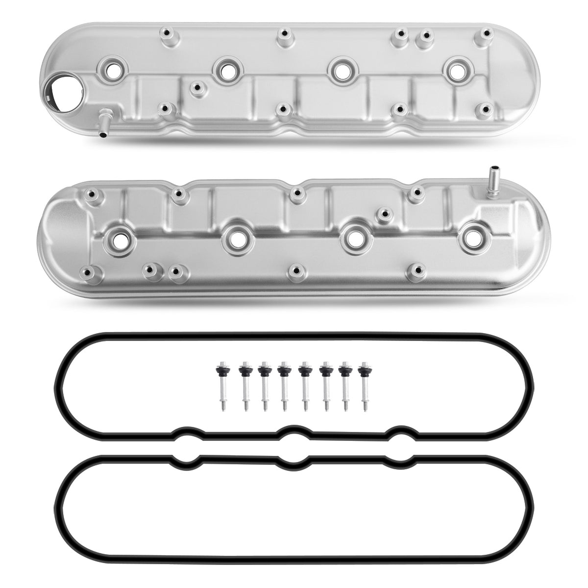 Upgraded Aluminum Valve Cover Set compatible For Chevrolet Corvette ZR1 6.2L compatible For V8 2009-2013