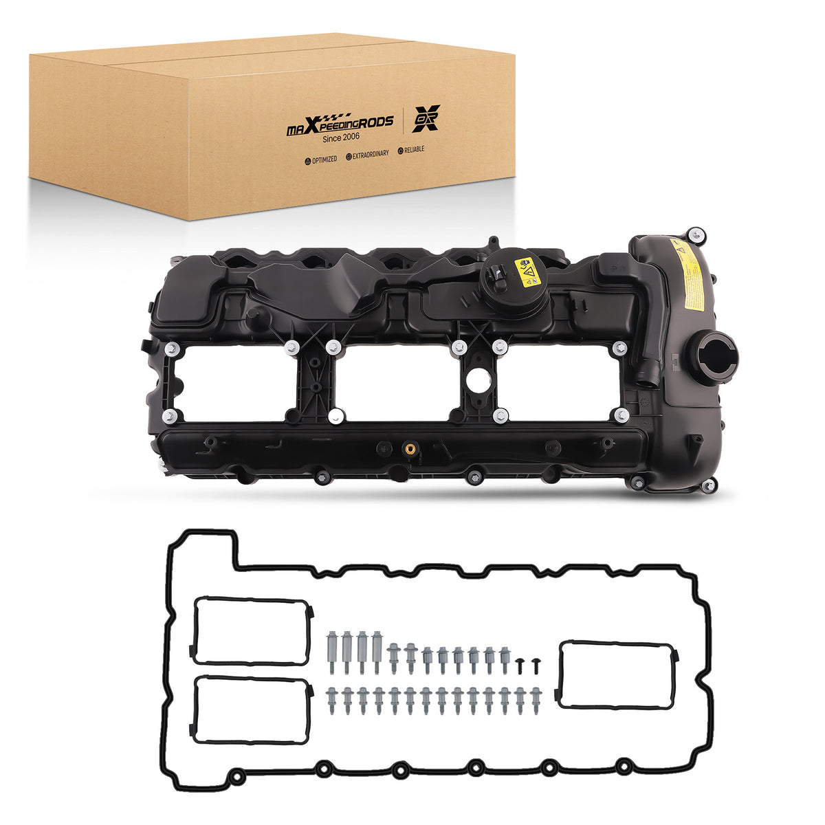 Engine Valve Cover w/ Gasket Bolt compatible For BMW M2 Competition M3 M4 3.0L L6 2015-2021