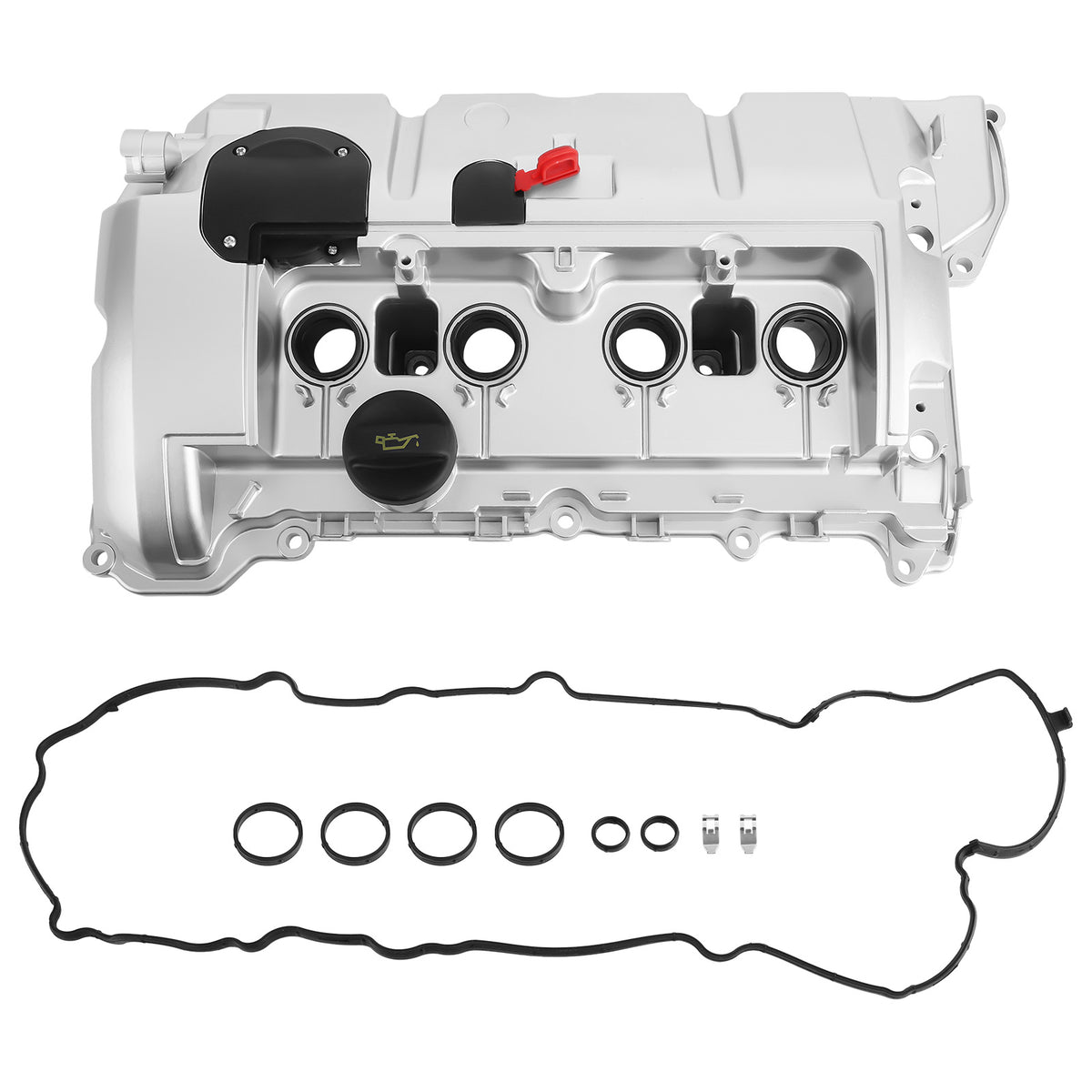 ALUMINUM Valve Cover compatible For Mini Cooper N12 N16 R55 R56 R57 R58 R59 R60 R61 1.6L