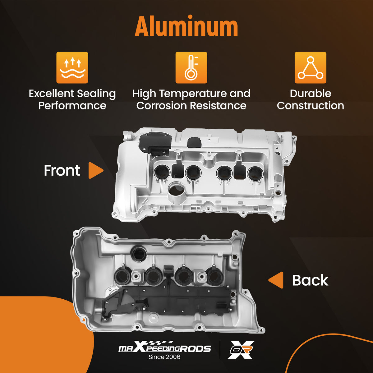ALUMINUM Valve Cover compatible For Mini Cooper N12 N16 R55 R56 R57 R58 R59 R60 R61 1.6L