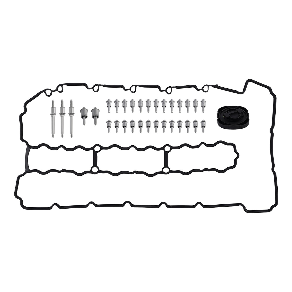 Valve Cover Kit with GasketBolts compatible For BMW 135i 335i 535i N54 3.0L 11127565284