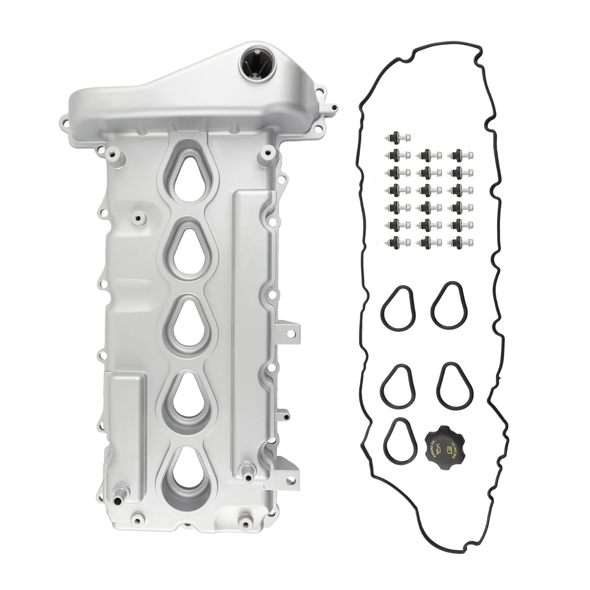 Aluminum Valve Cover compatible For Chevrolet Colorado GMC Canyon compatible For Hummer H3 3.5L 2004-2006