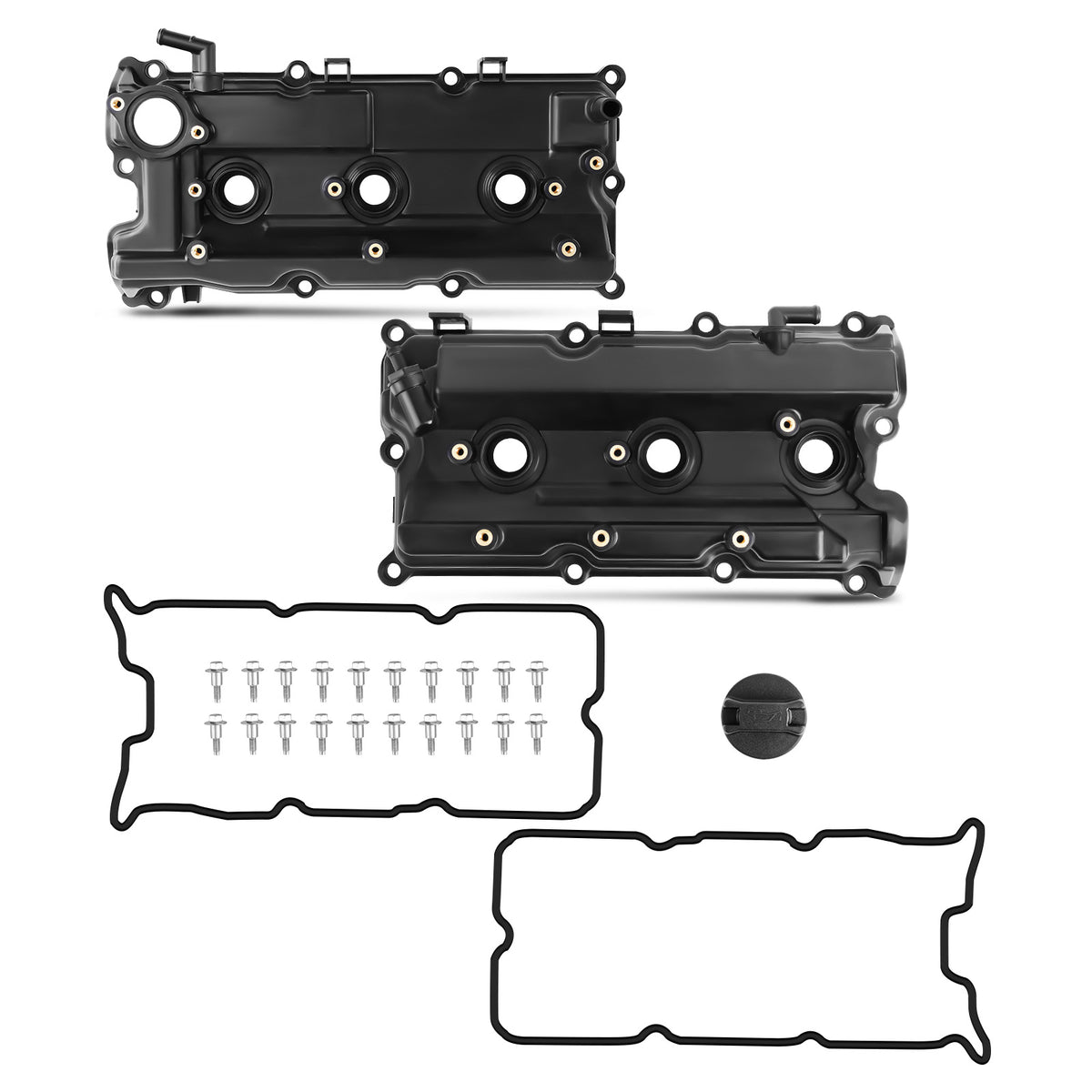 Valve Cover LeftRight w/ Gasket compatible For Nissan Pathfinder compatible For Infiniti QX4 3.5L 02-04