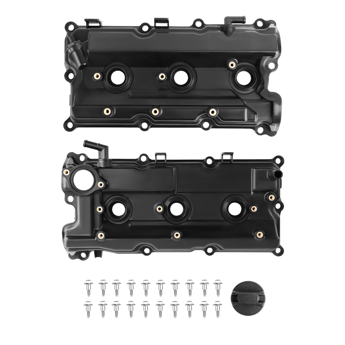Valve Cover LeftRight w/ Gasket compatible For Nissan Pathfinder compatible For Infiniti QX4 3.5L 02-04