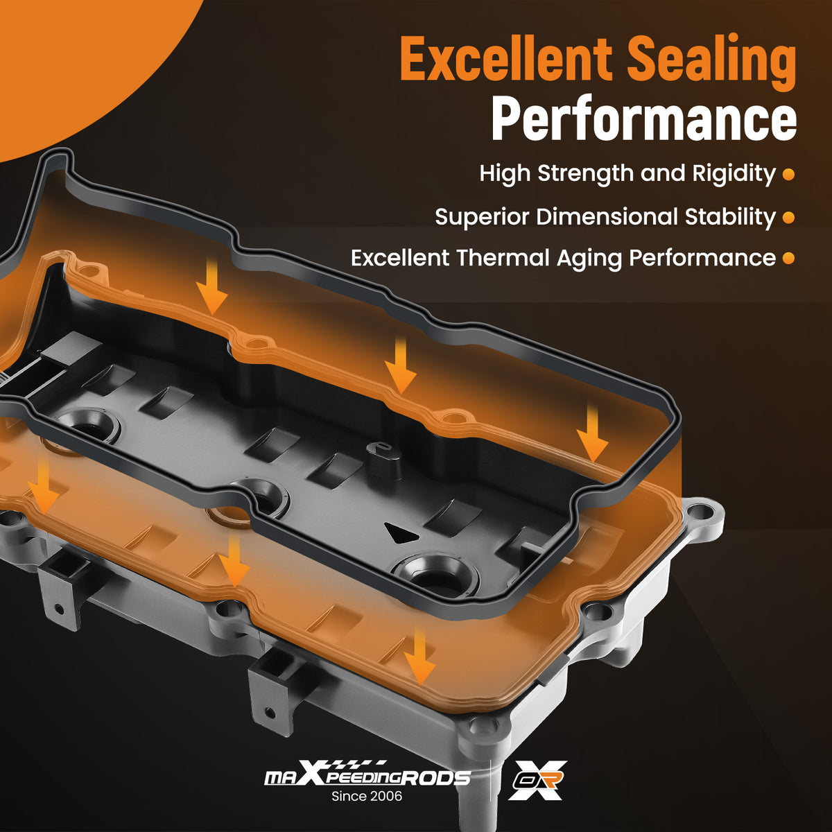Valve Cover LeftRight w/ Gasket compatible For Nissan Pathfinder compatible For Infiniti QX4 3.5L 02-04