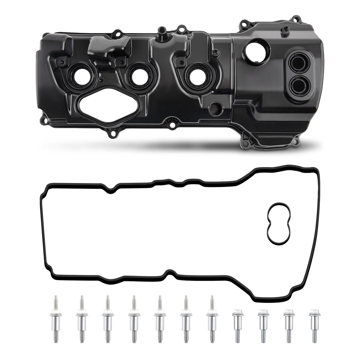 Left Aluminum Valve Cover Compatible For Ford Expedition F-150 Navigator 3.5L V6 2015-2017