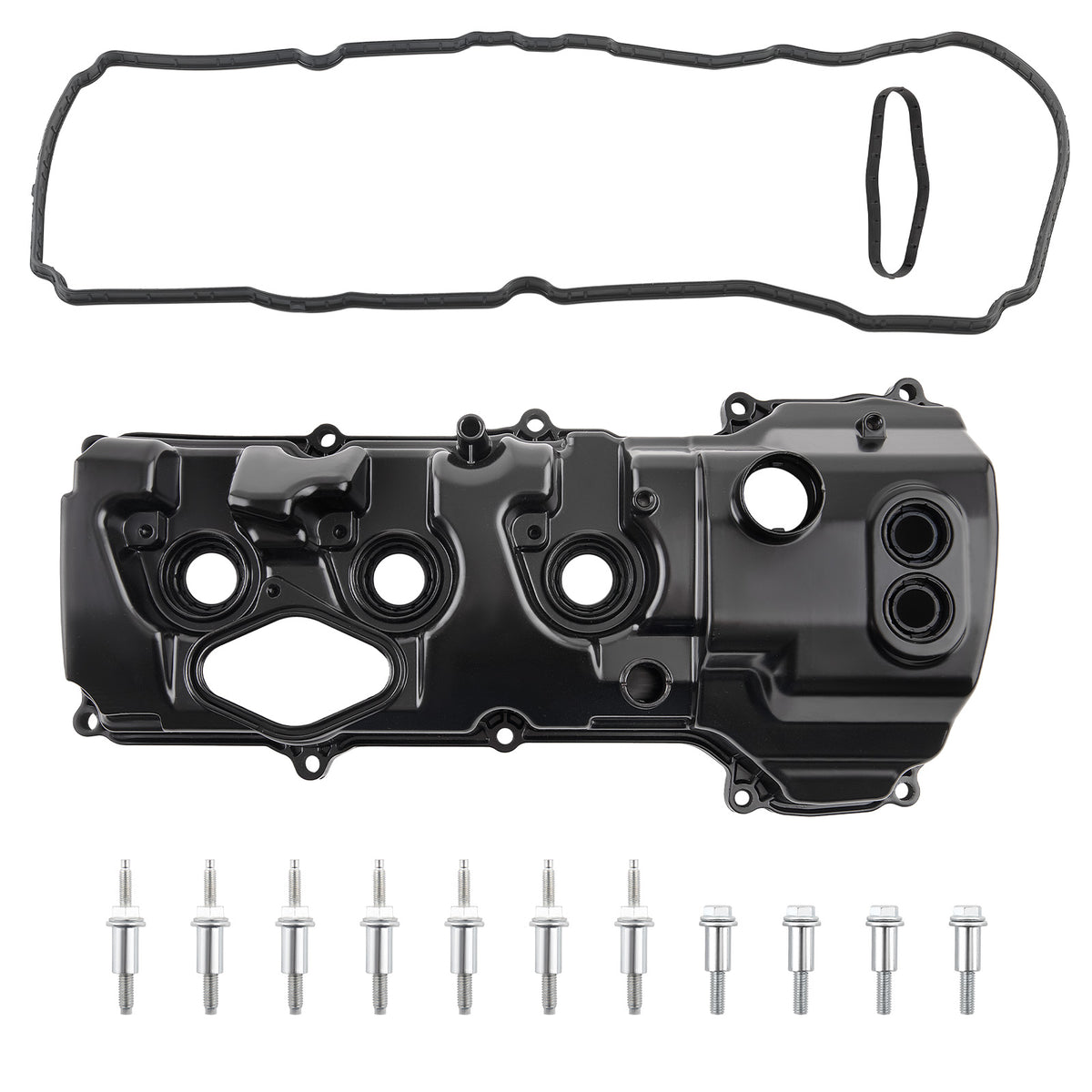 Left Aluminum Valve Cover Compatible For Ford Expedition F-150 Navigator 3.5L V6 2015-2017