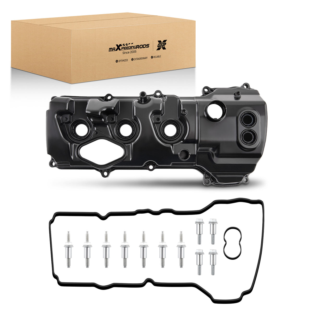 Left Aluminum Valve Cover Compatible For Ford Expedition F-150 Navigator 3.5L V6 2015-2017
