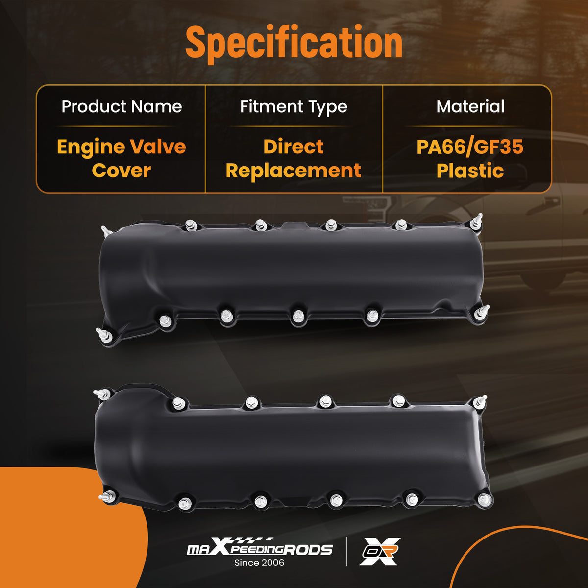 Engine Valve Cover w/ Gaskets compatible For Dodge Dakota compatible For Durango compatible For Ram 1500 4.7L 53021828AA