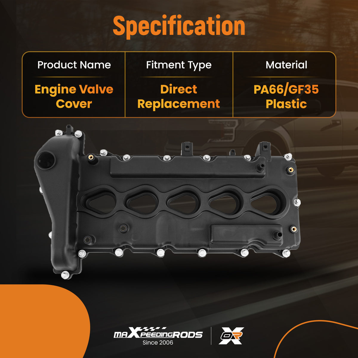 Engine Valve Cover Set compatible For Chevy Colorado GMC Canyon compatible For Hummer H3 3.5L 2004-2006