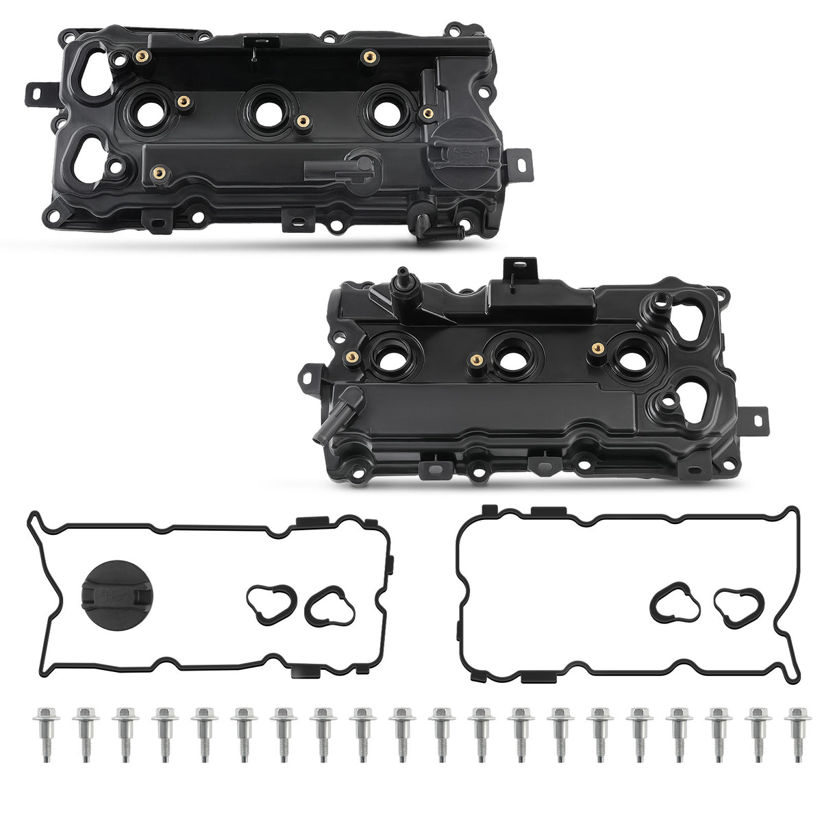 2pc Valve Covers Set w/ Gasket compatible For Nissan Maxima 2009-2020  Murano 3.5L 2015-2020