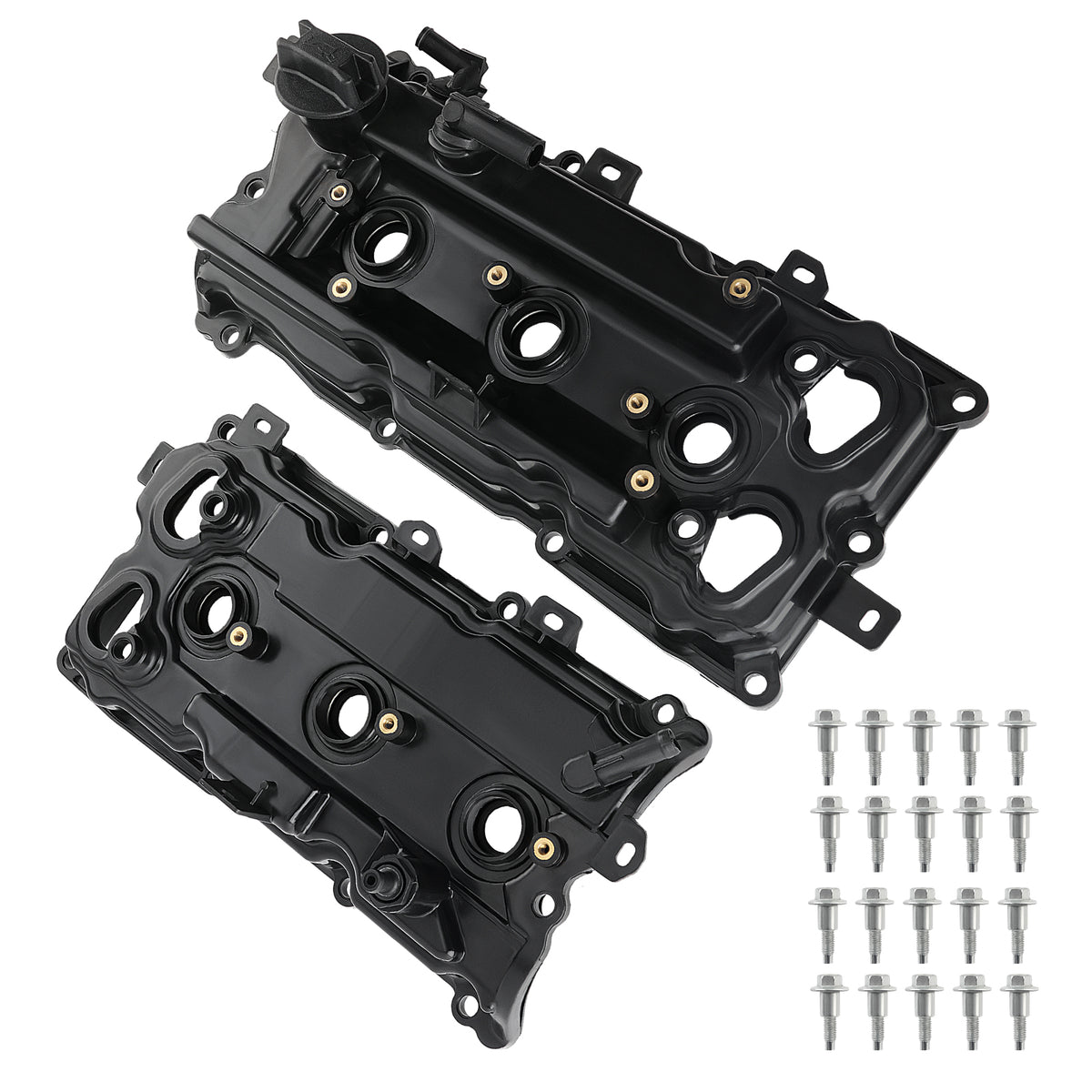 2pc Valve Covers Set w/ Gasket compatible For Nissan Maxima 2009-2020  Murano 3.5L 2015-2020