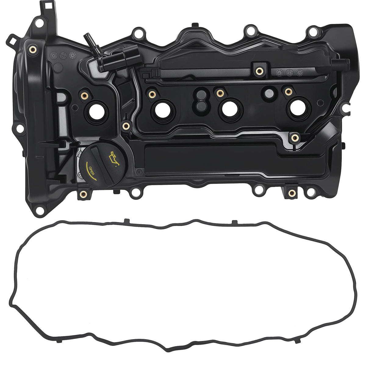 Engine Valve Cover W/ Gasket compatible For Honda Accord 2013-2017 CR-V 2015-19 L4 2.4L