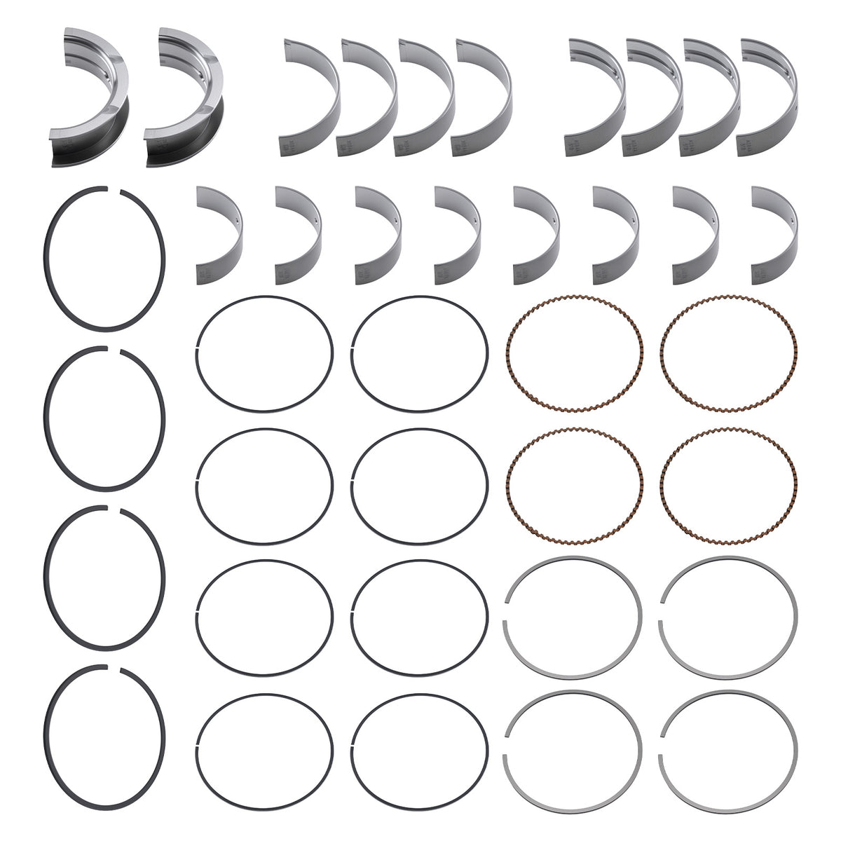 Bearing Ring Kit compatible For Nissan 240SX/Pickup 2.4L 1989-1999 12033-53F01 Steel