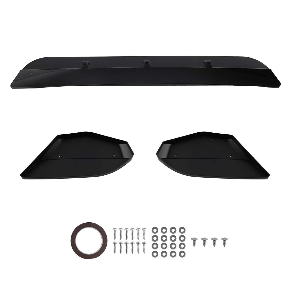 Glossy Black Front Bumper Lip compatible For BMW F97 F98 X3M X4M Competition 19-21 ST-Style
