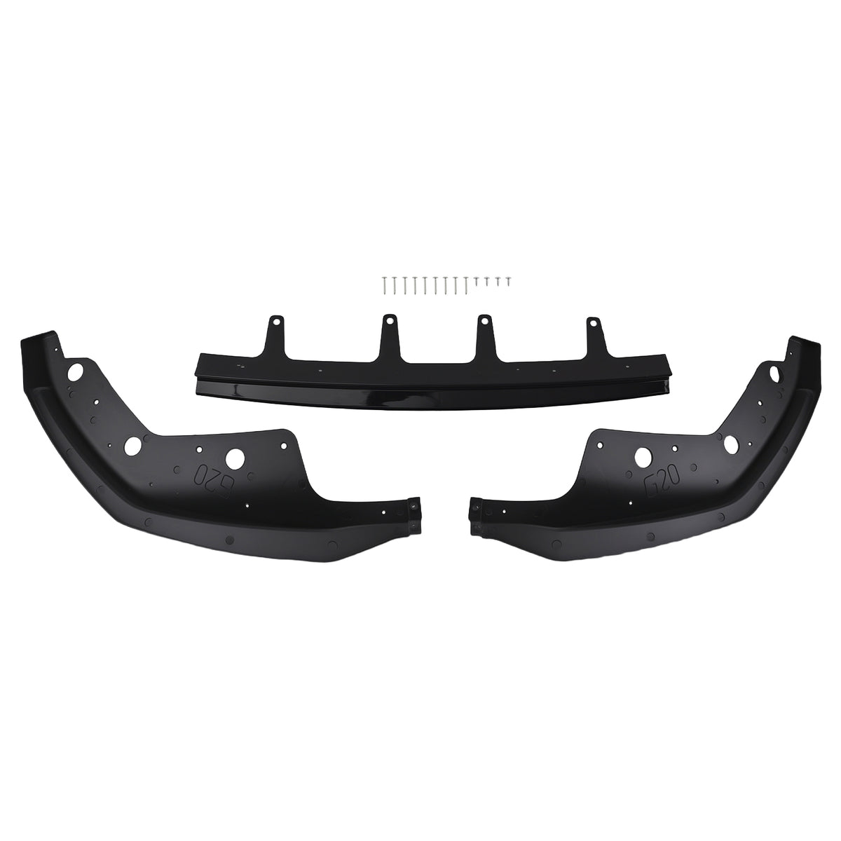 Front Aero Kit Extension compatible For BMW G20 330i M340i 2019-2022 Black 3PC Set
