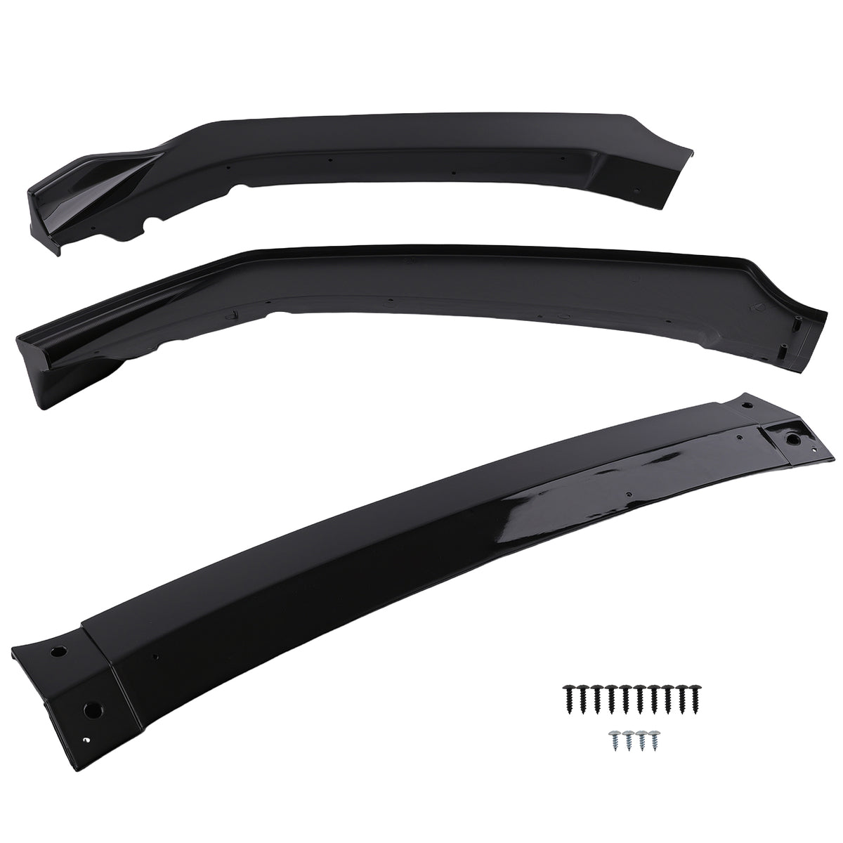 Front Bumper Cover compatible For Honda Civic SI/Hatchback 2017-2021  Black Plastic Guard