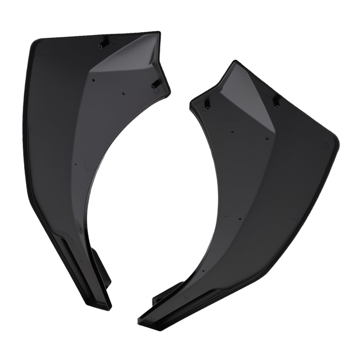 Front Bumper Cover Guard compatible For Hyundai Elantra 2021-2024 Gloss Black Plastic Lip