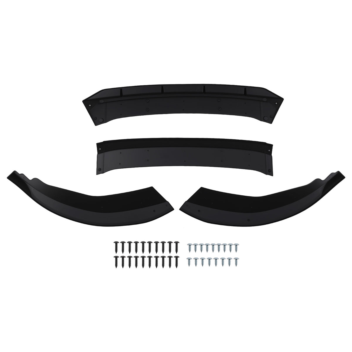 Black M Style Splitter compatible For Honda Accord 2023 2024 2025 Front Bumper Lip Kit