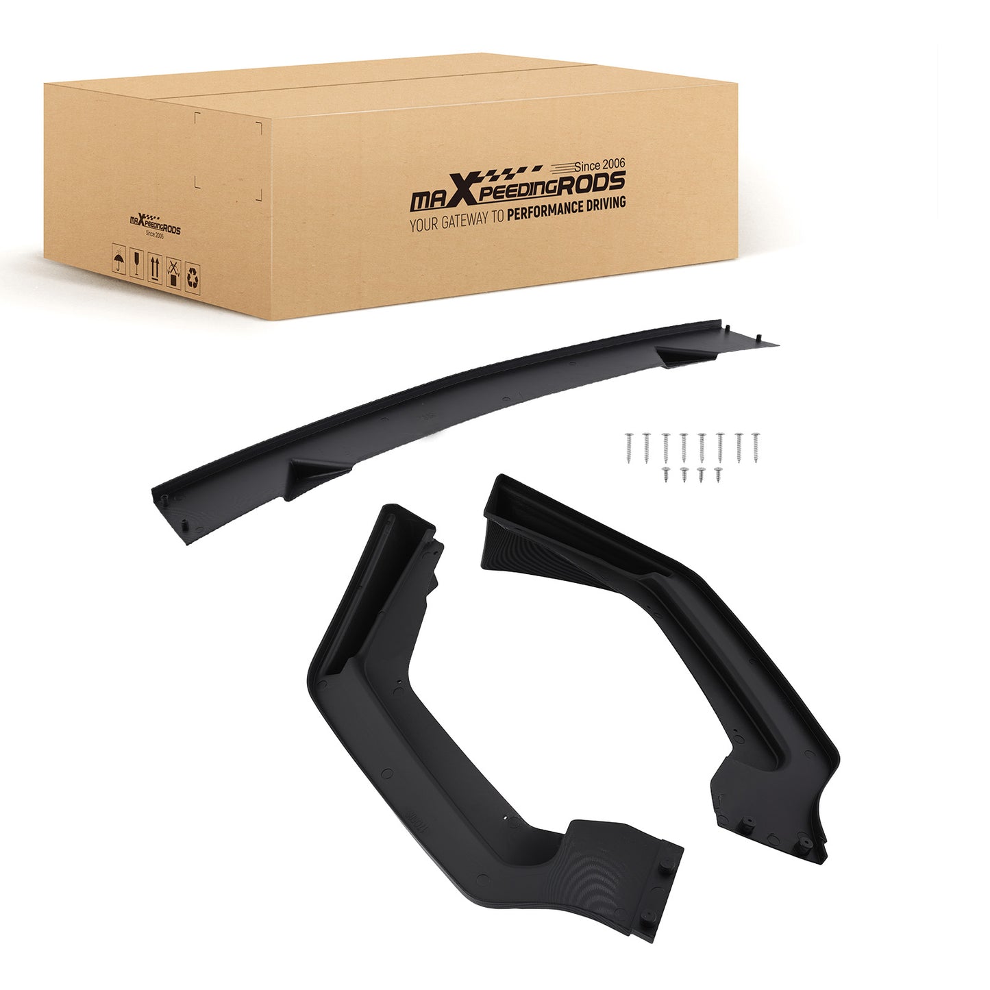 3PC Sport Style Front Kit compatible For Infiniti Q50 2014-2017 Carbon Fiber Bumper