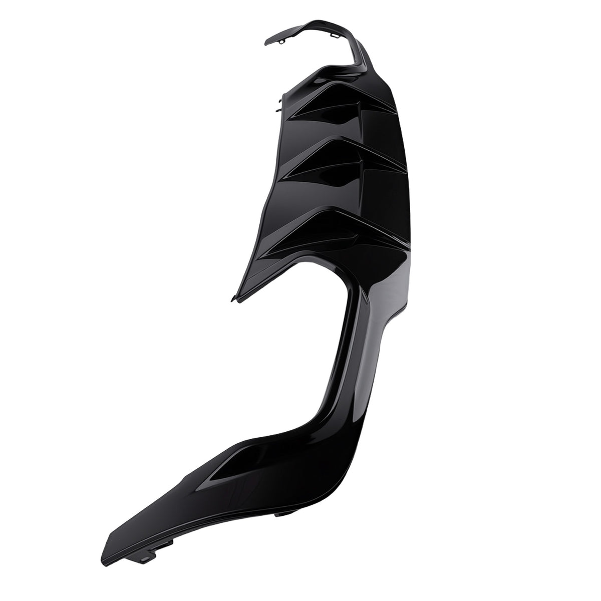 AMG Style Diffuser compatible For Mercedes C Class W204 2012-2015 Gloss Black Plastic
