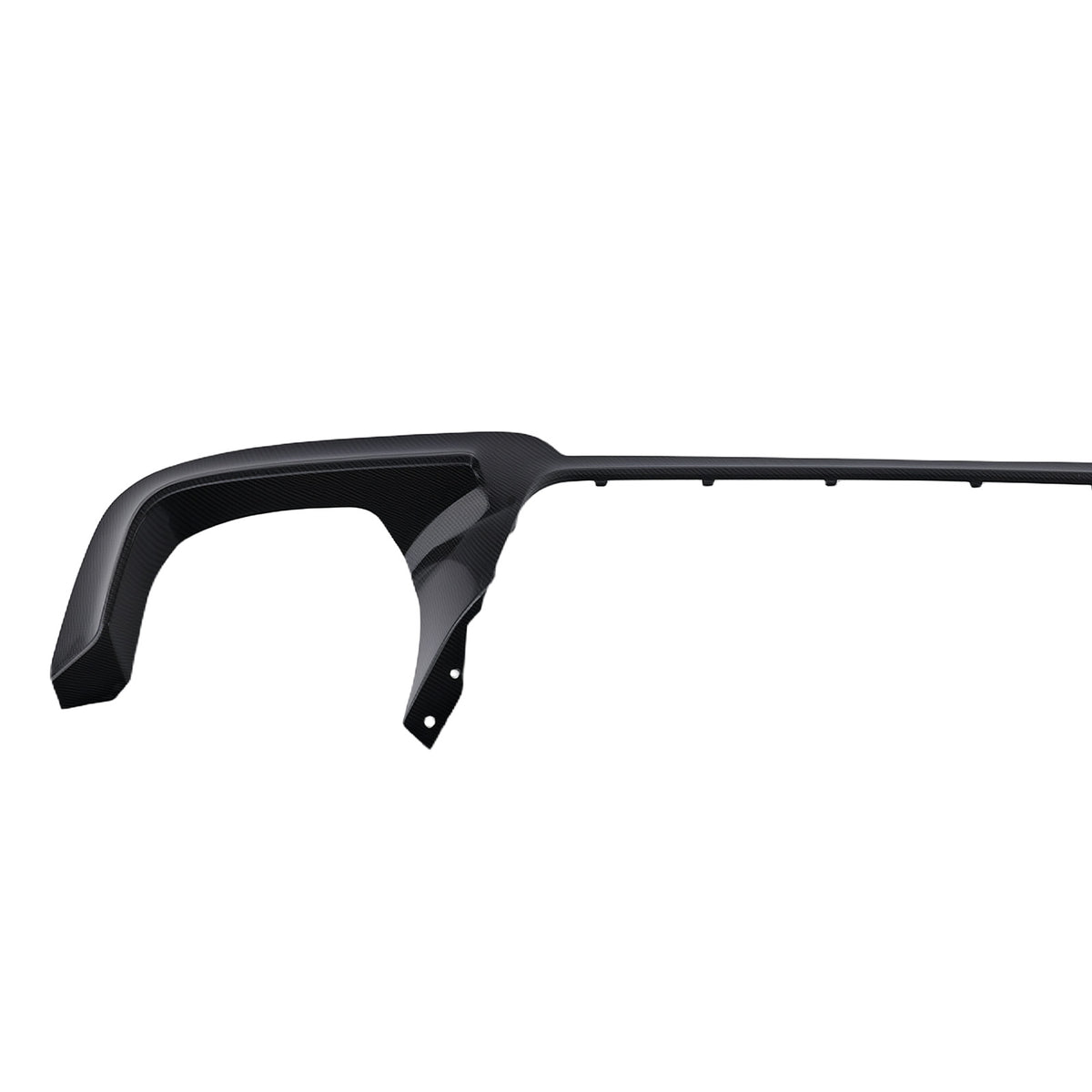 Rear Diffuser Bumper Lip Carbon Look For 11-16 compatible For BMW 5 Series F10 M Sport 535i