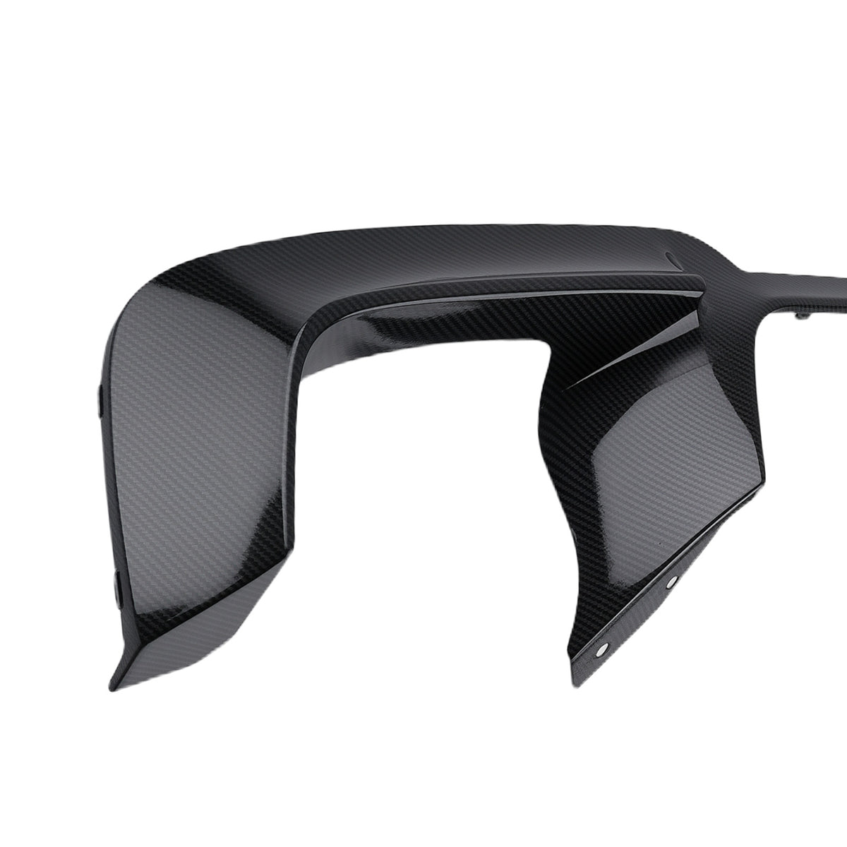 Rear Diffuser Bumper Lip Carbon Look For 11-16 compatible For BMW 5 Series F10 M Sport 535i