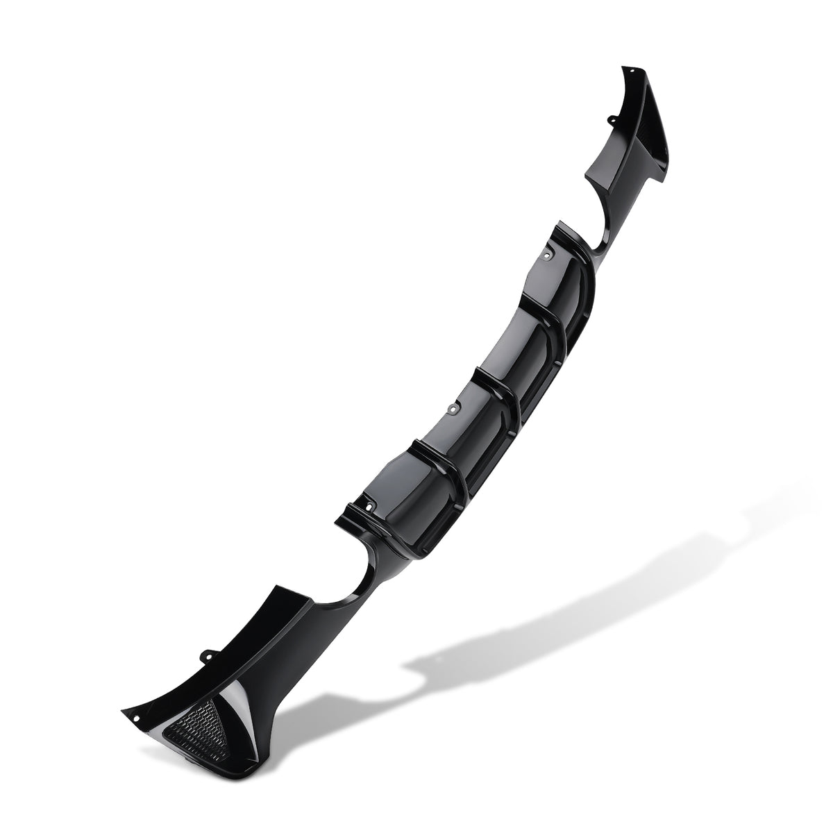 Black Rear Diffuser Compatible For BMW 4 Series F32 F33 F36 M Sport 2014-20 Bumper Lip Kit