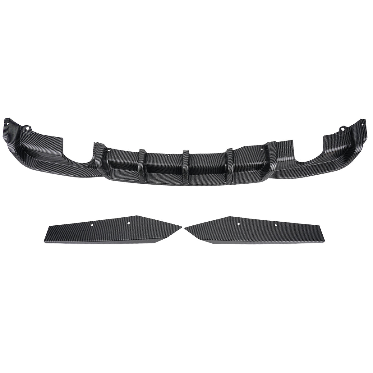 Rear Bumper Diffuser Lip compatible For BMW 3 Series F30 F31 2012 2013 2014-2018 Black