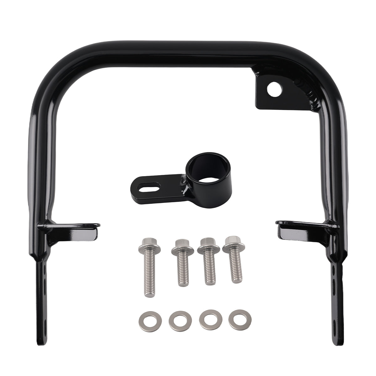 Rear Grab Bar Bumper compatible For Honda TRX450R 2006-2012 Black Aluminum Powder Coated