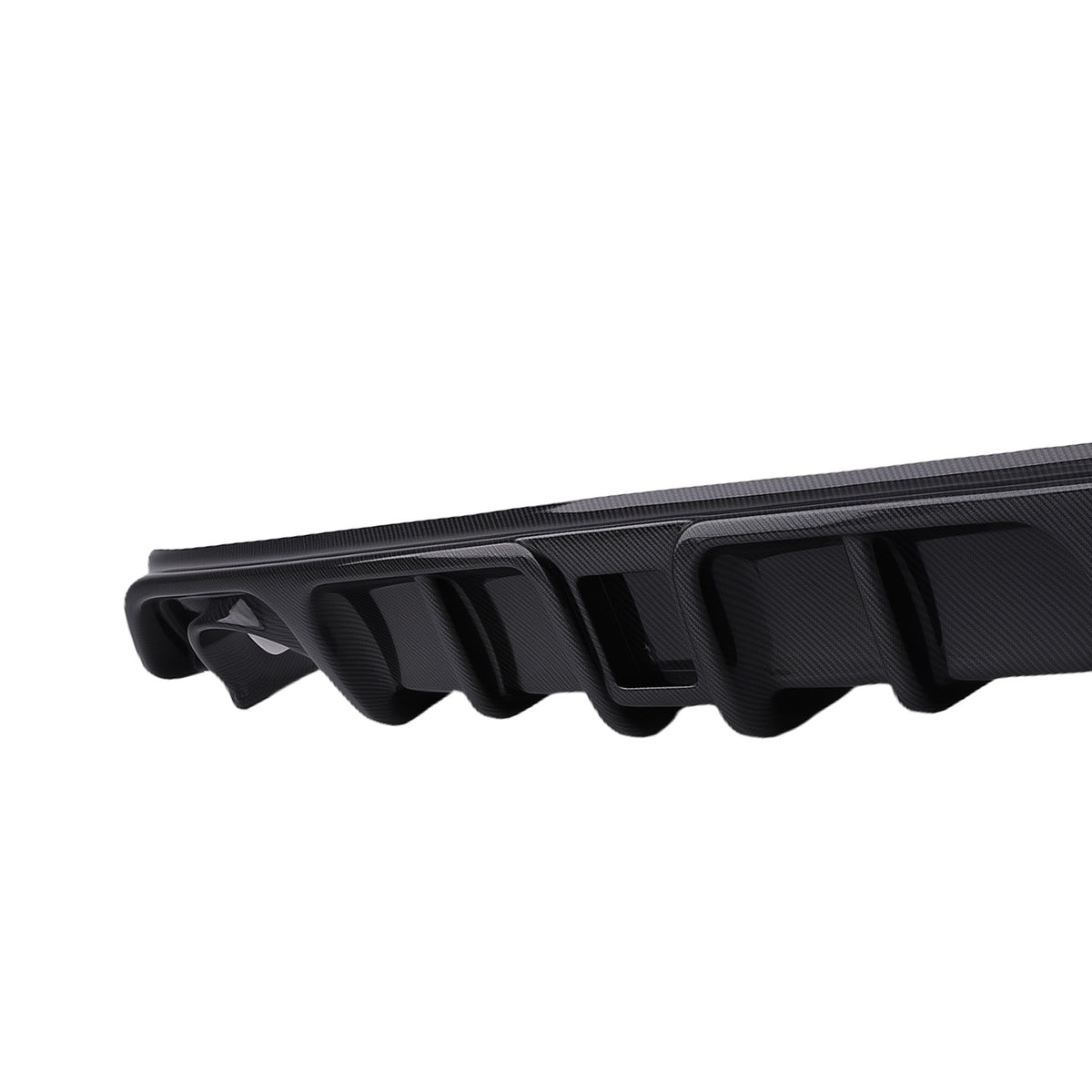 Carbon Fiber Rear Bumper Spoiler Diffuser LED W/Light compatible For Infiniti Q60 2017-2022