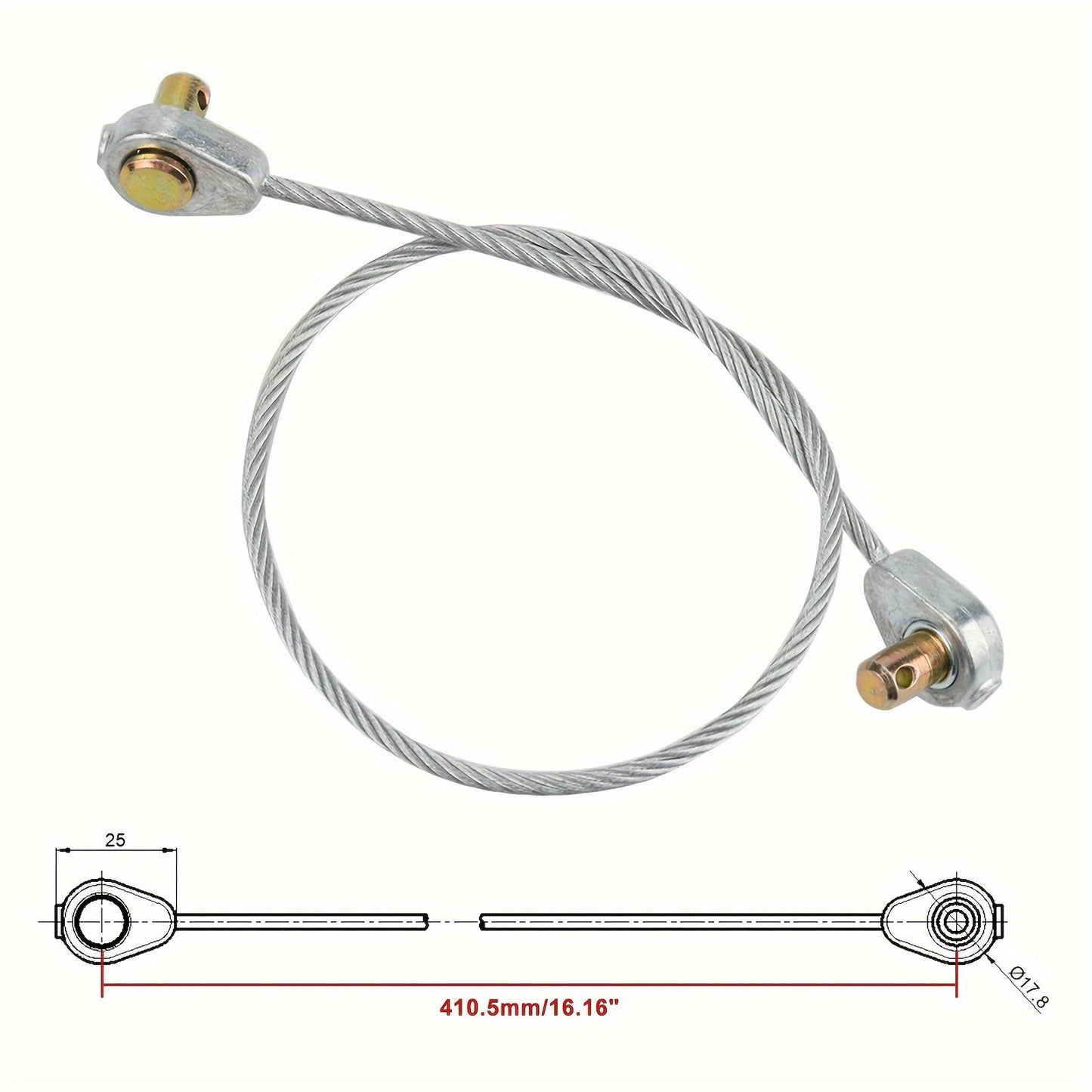 2pcs 746-0968 946-0968 Deck Lift Cable For MTD Yard Machines Craftsman Yard-Man Troy-Bilt Cub Cadet Lawn Mower