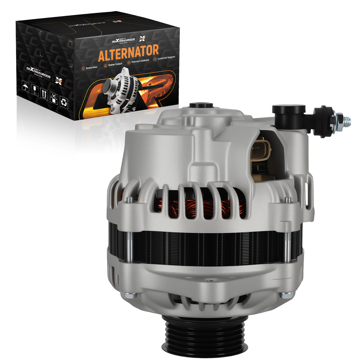 Alternator compatible For Subaru Forester 2.5L 2003-2005 compatible For Saab 9-2X 2.5L 200523700-AA370