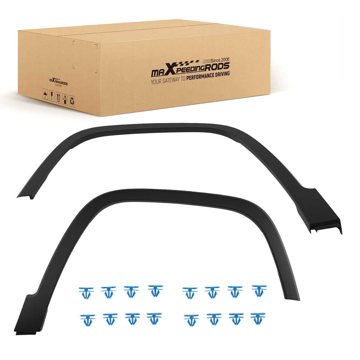 2PCS LR Wheel Arch Fender Flare Moulding For 2014-2018 compatible For Jeep Cherokee 68210314ae