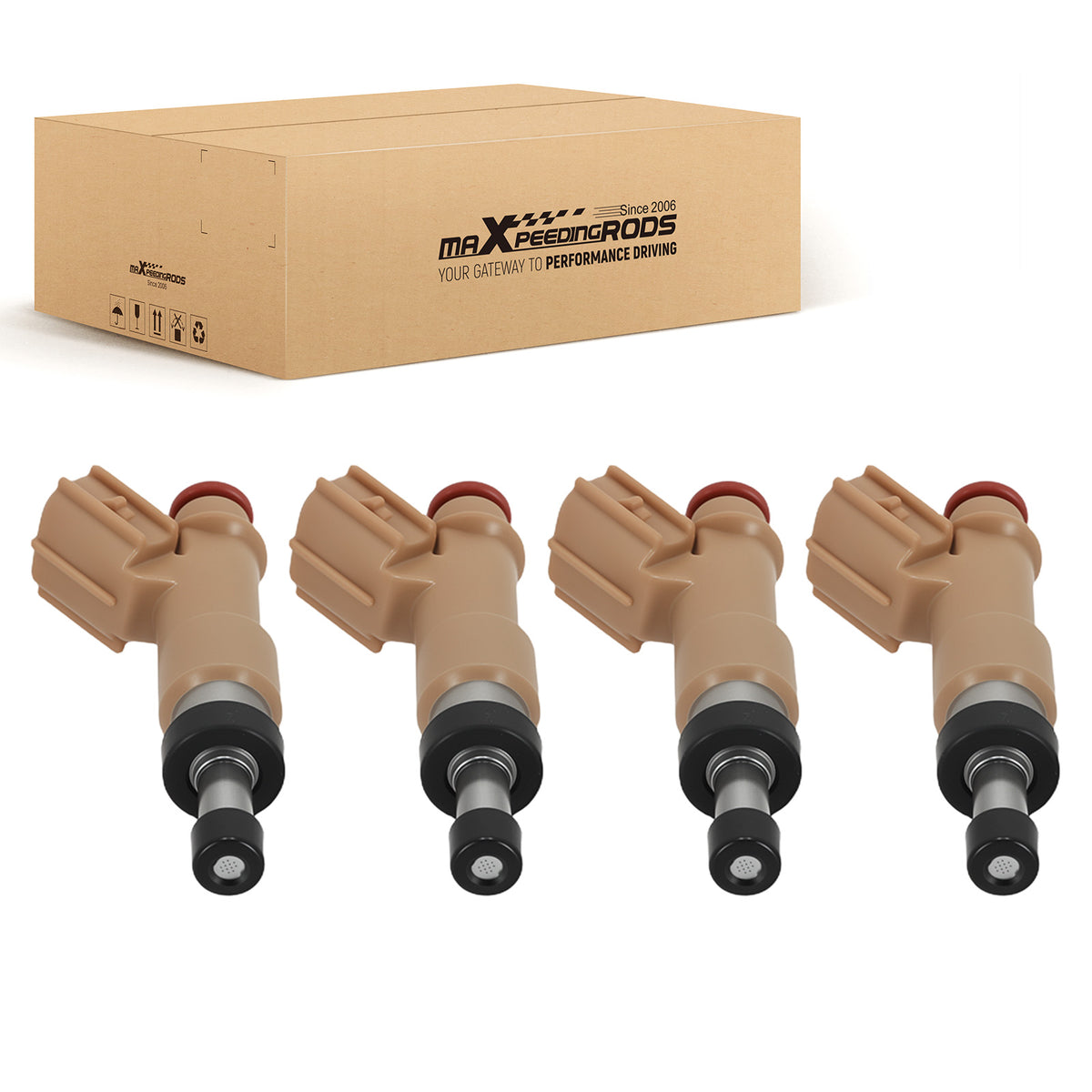 4 Fuel Injectors compatible For Toyota Tacoma 2016-2022 2.7L L4 2320909320 12 Hole