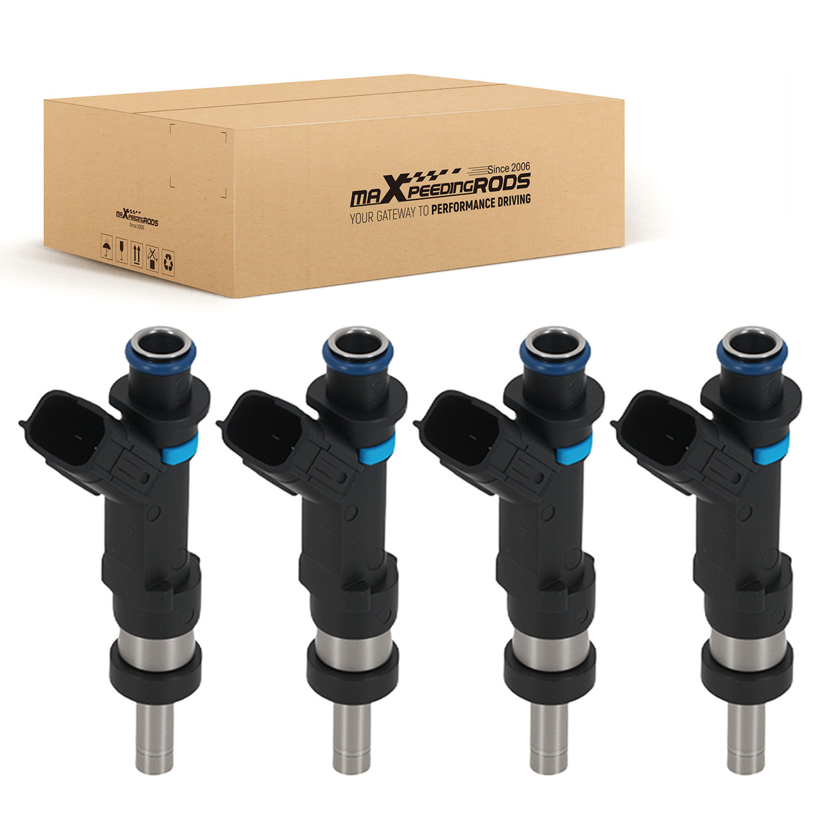 4 Fuel Injectors compatible For Scion iQ 2012-2015 1.3L L4 DOHC FJ1184 84212414 Front