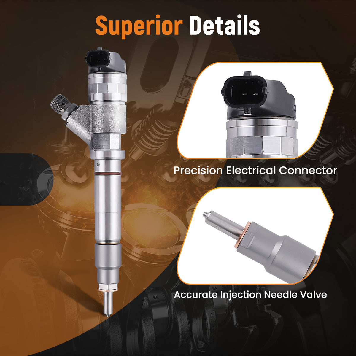 Fuel Injector compatible For GMC Savana Sierra Chevy Silverado 2500 3500 6.6L 2006-2007