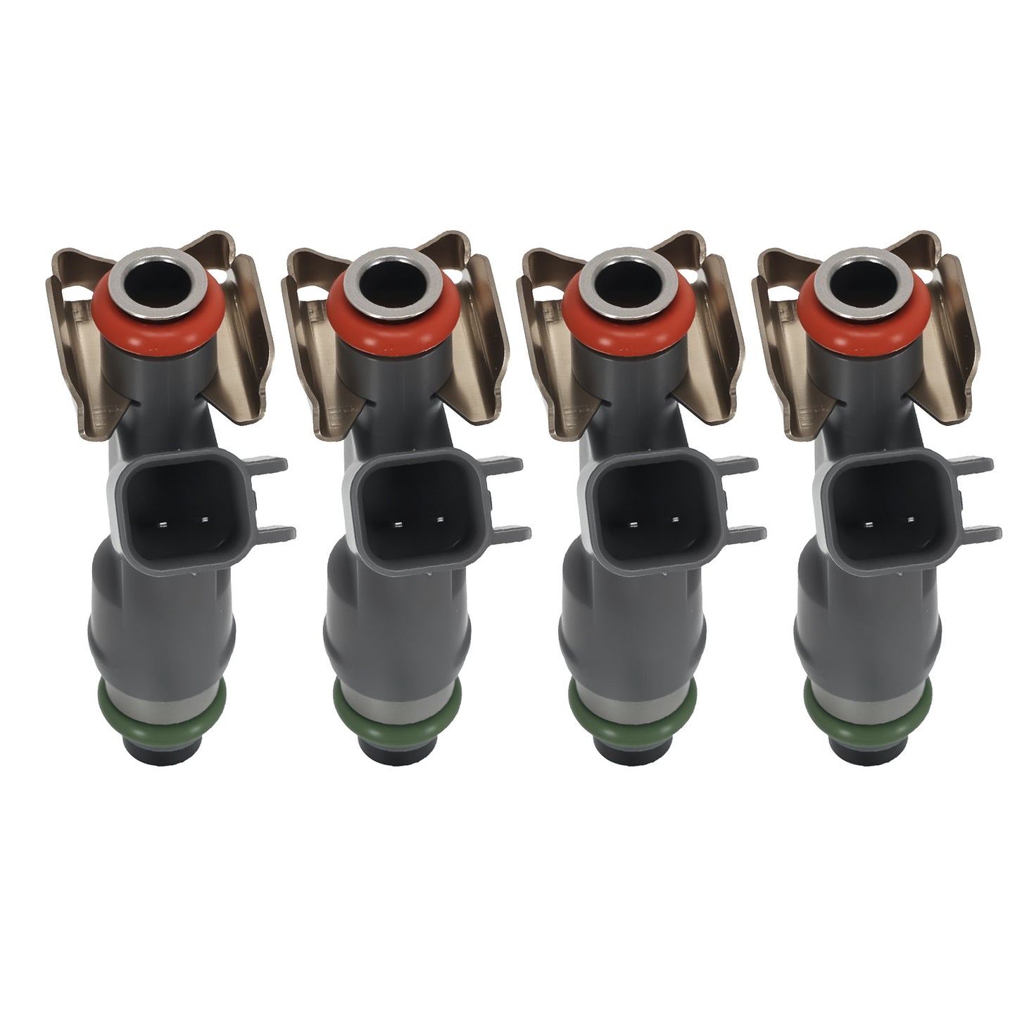 4Pcs Fuel Injector compatible For Chevrolet HHR compatible For Malibu 2.2L 2.4L 2009-2012 12613163 12 Hole