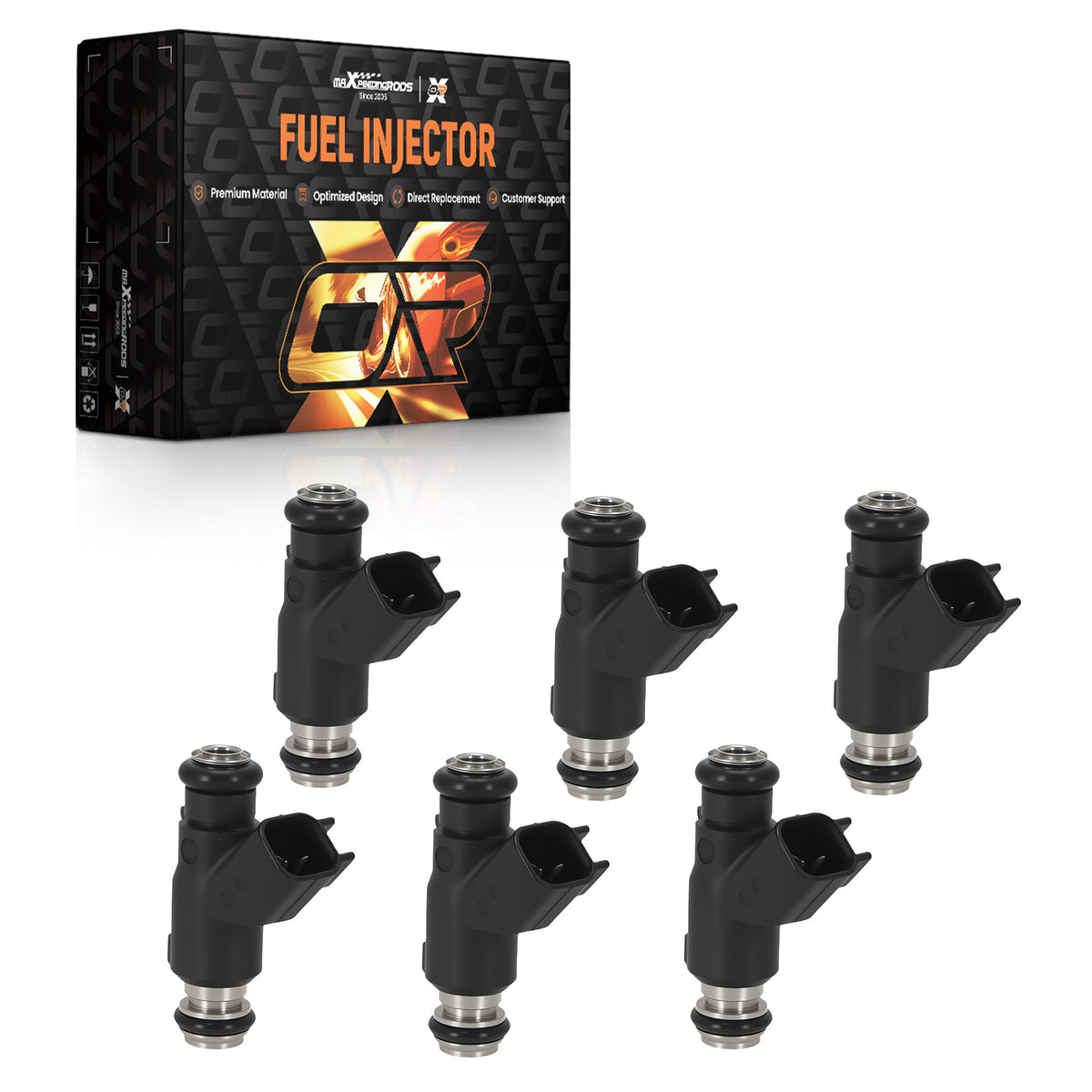 6PCS Fuel Injector compatible For Hyundai Genesis Coupe 3.8L V6 2010-2012 35310-3C200