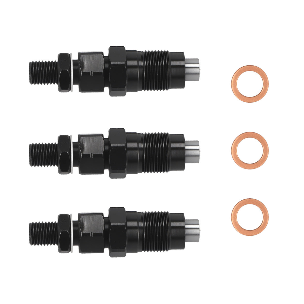 3PCS Fuel Injectors compatible For Kubota D905 D1005 D1105 V1205 V1305 V1505 16032-53902