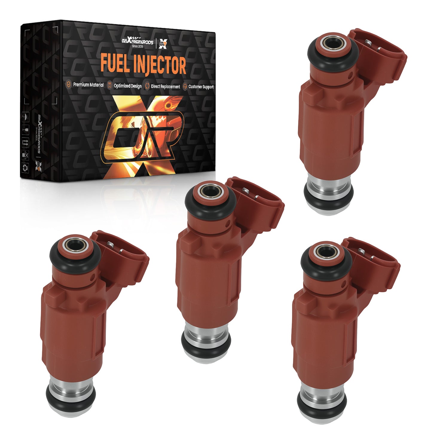 4PCS Fuel Injectors compatible For Nissan Sentra GXE XE 1.8L 2000-2002 FJ745 166005M100