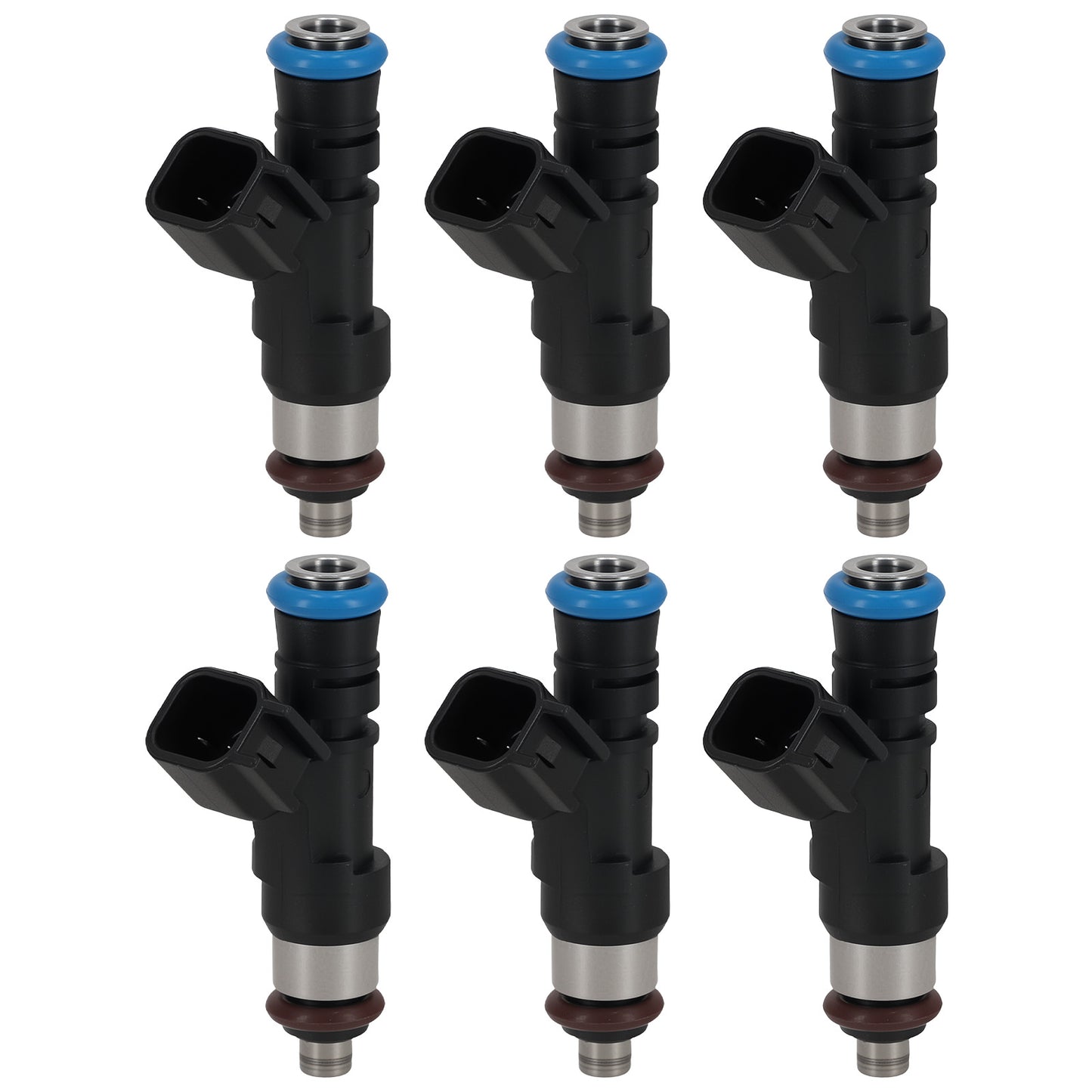 6X Fuel Injectors compatible For Buick Enclave 2007-2008 compatible For GMC Acadia 3.6L V6 0280158154