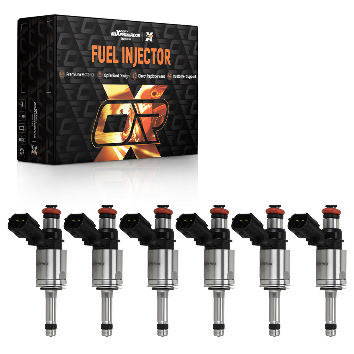 6 Fuel Injectors compatible For Ford F-150 3.5L V6 Turbo 2011-2016 BL3Z9F593B FJ1138