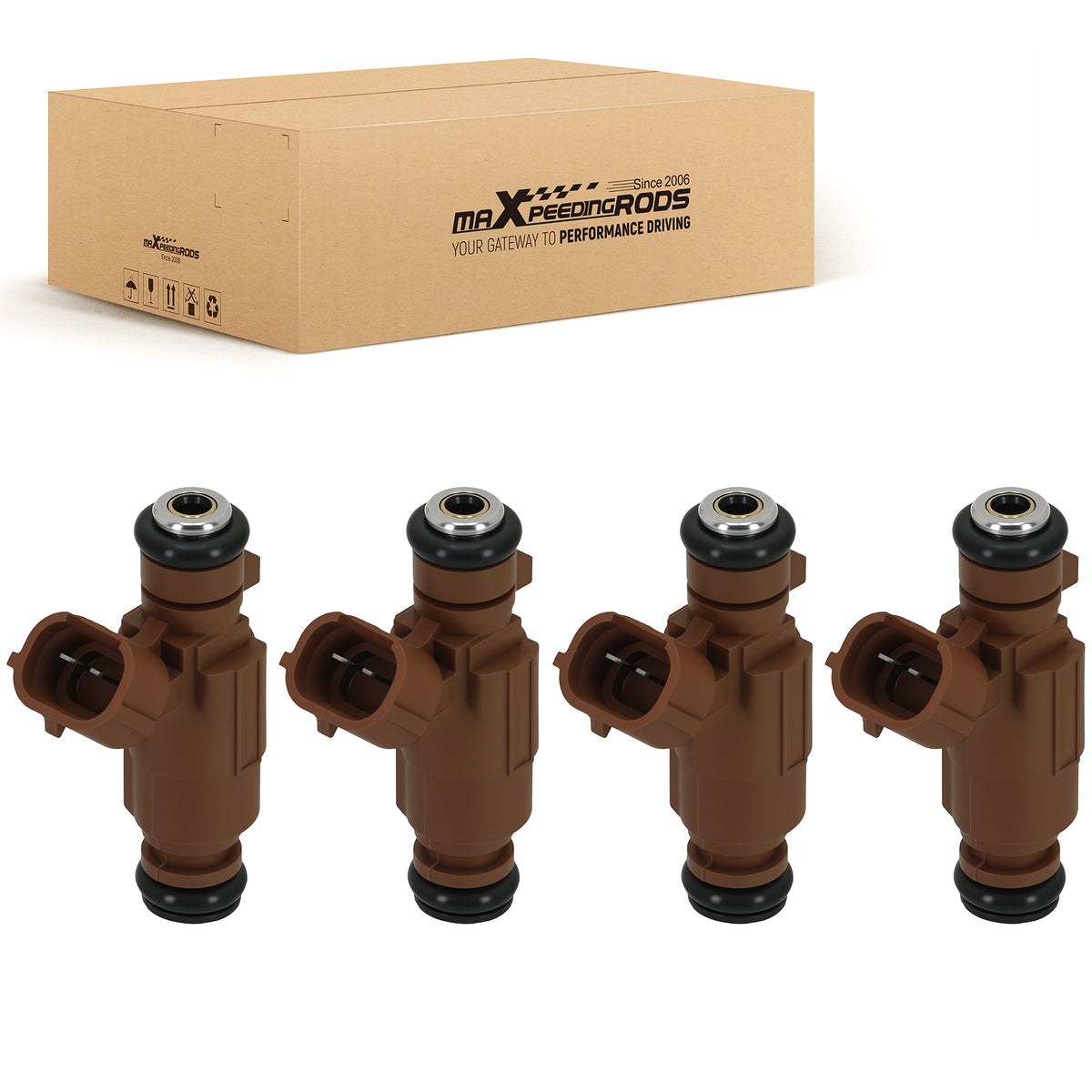 4 Fuel Injectors compatible For Kia Spectra Sephia 1.8L 1998-2004 0K2A513250 FJ497